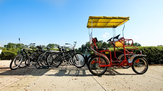 Aluguel de bicicleta de 4 rodas